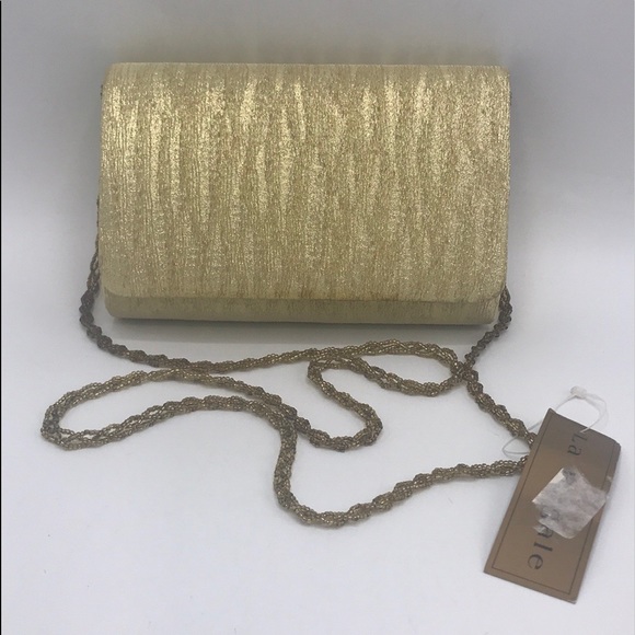 NWT La Regale Beaded Strap Clutch Crossbody Bag - Picture 1 of 14